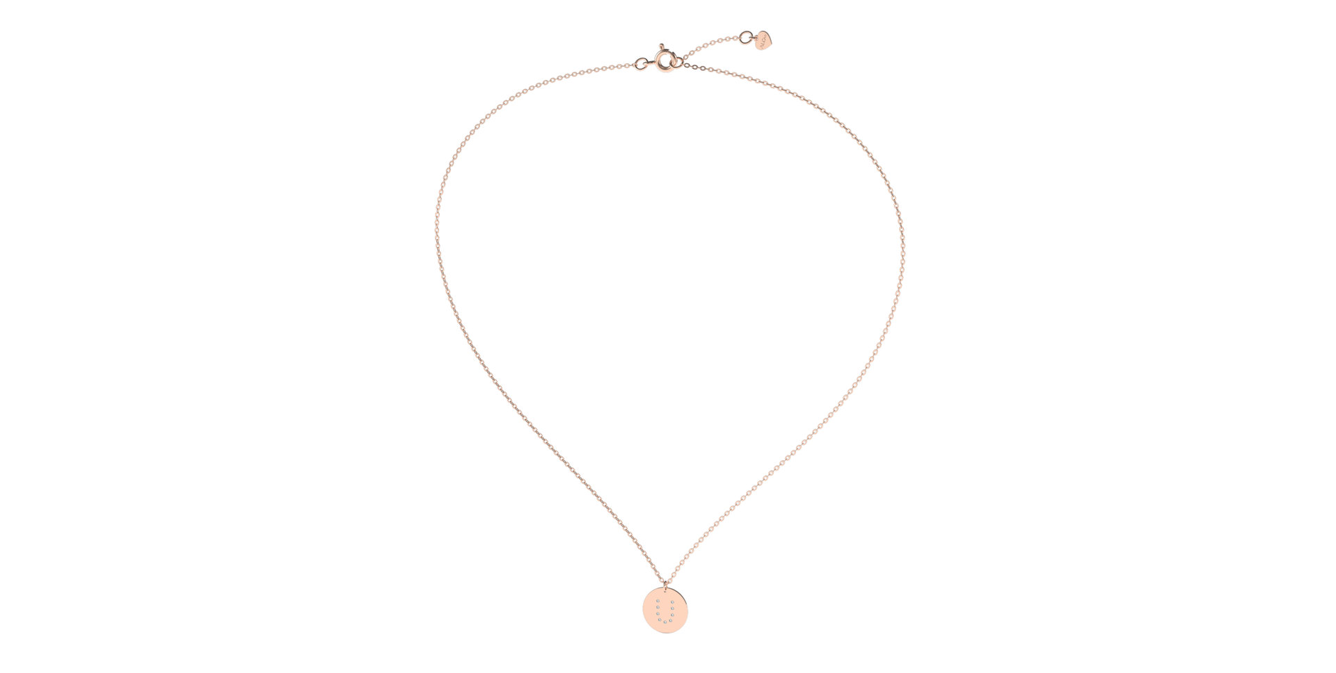 Náhrdelník s diamanty Diamond Coins U