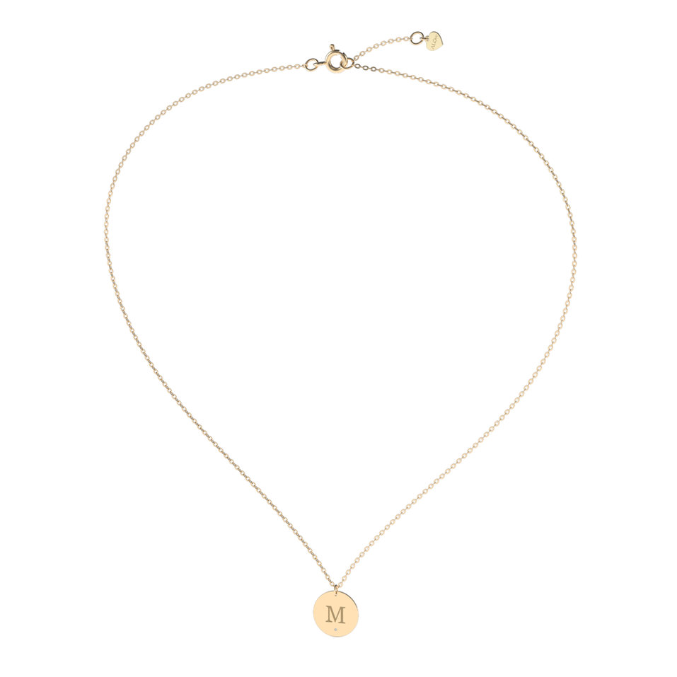 Náhrdelník s diamantem Big Coins M