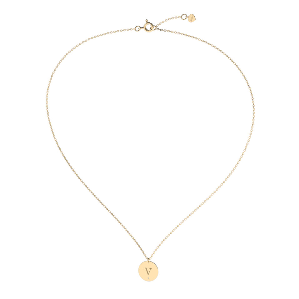 Náhrdelník s diamantem Big Coins V