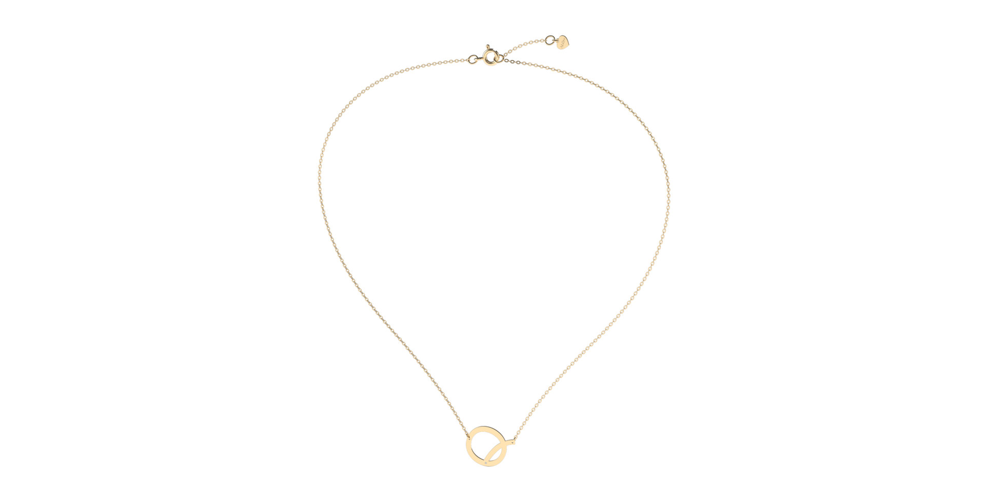 Náhrdelník s diamantem Big Line Q