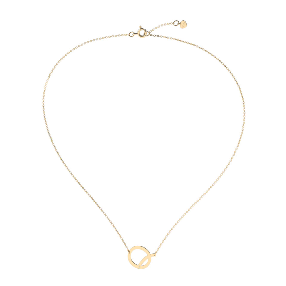 Náhrdelník s diamantem Big Line Q