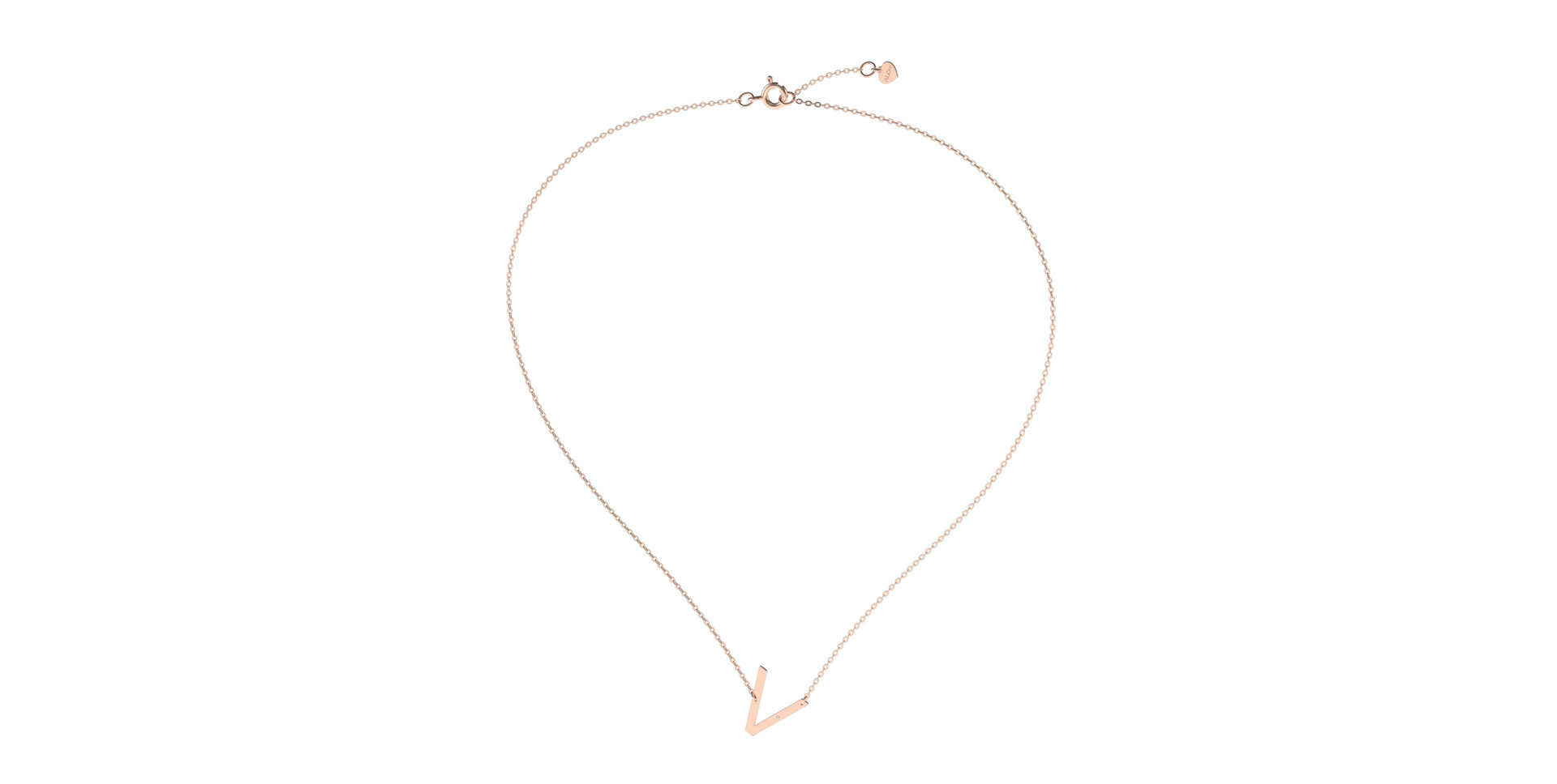 Náhrdelník s diamantem Big Line V