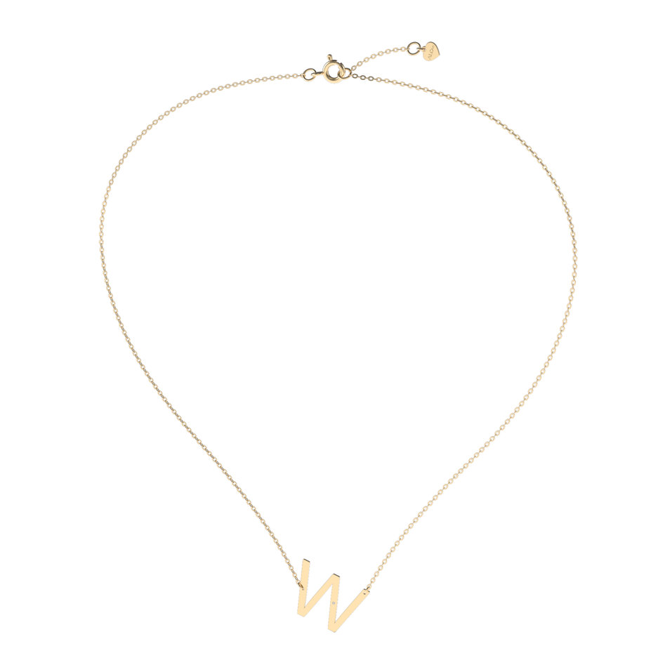 Náhrdelník s diamantem Big Line W