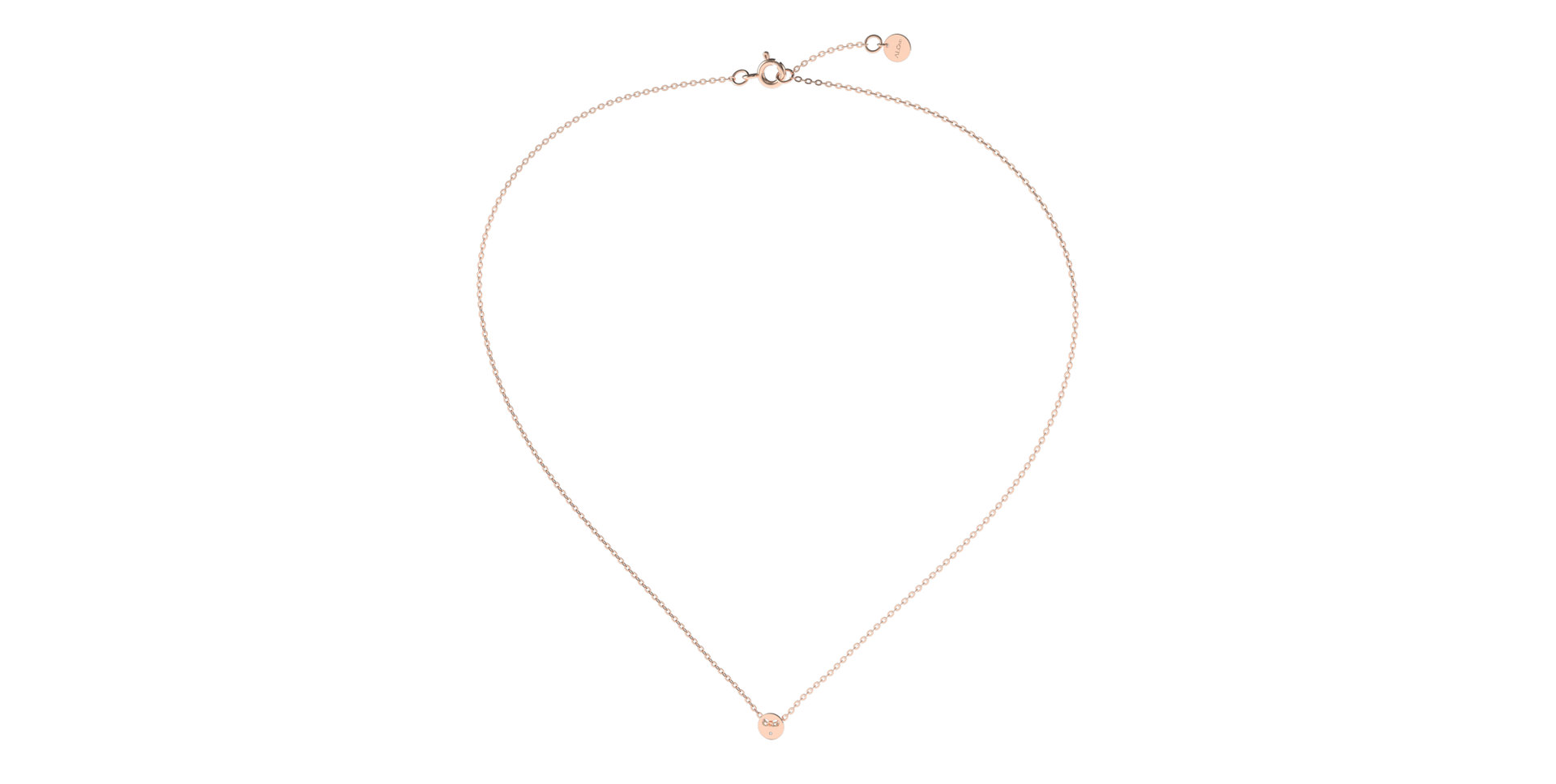 Náhrdelník s diamantem Minimalism