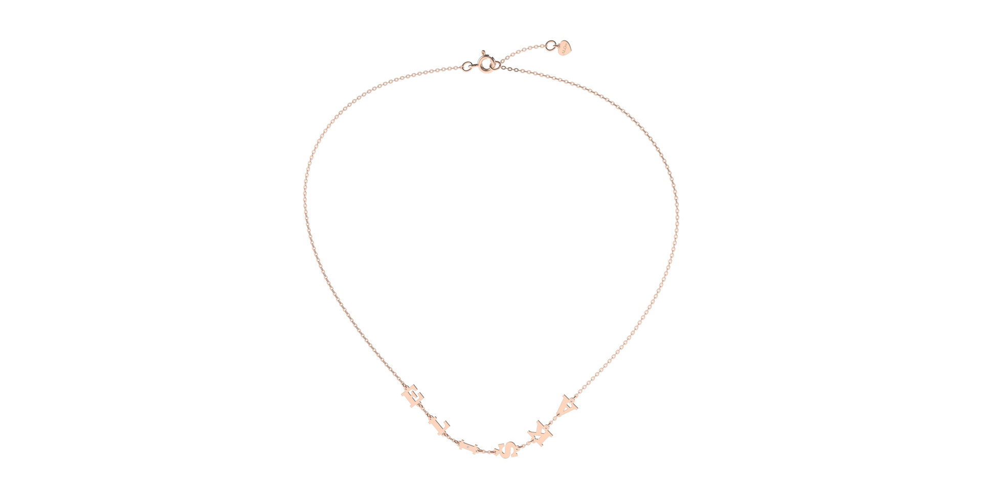 Náhrdelník s diamantem Big Letters