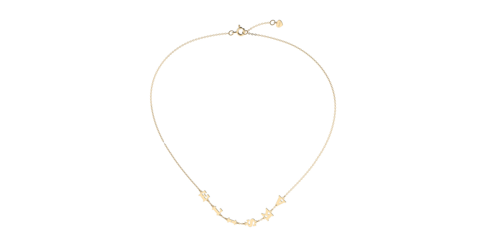 Náhrdelník s diamantem Big Letters