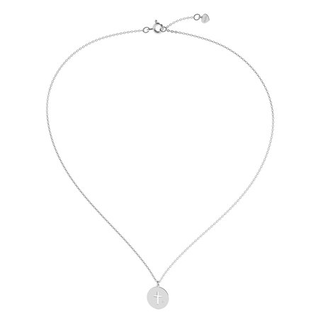 Náhrdelník s diamantem Little Cross