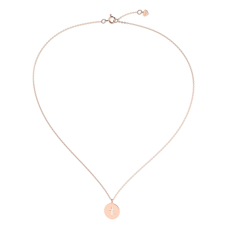 Náhrdelník s diamantem Little Cross
