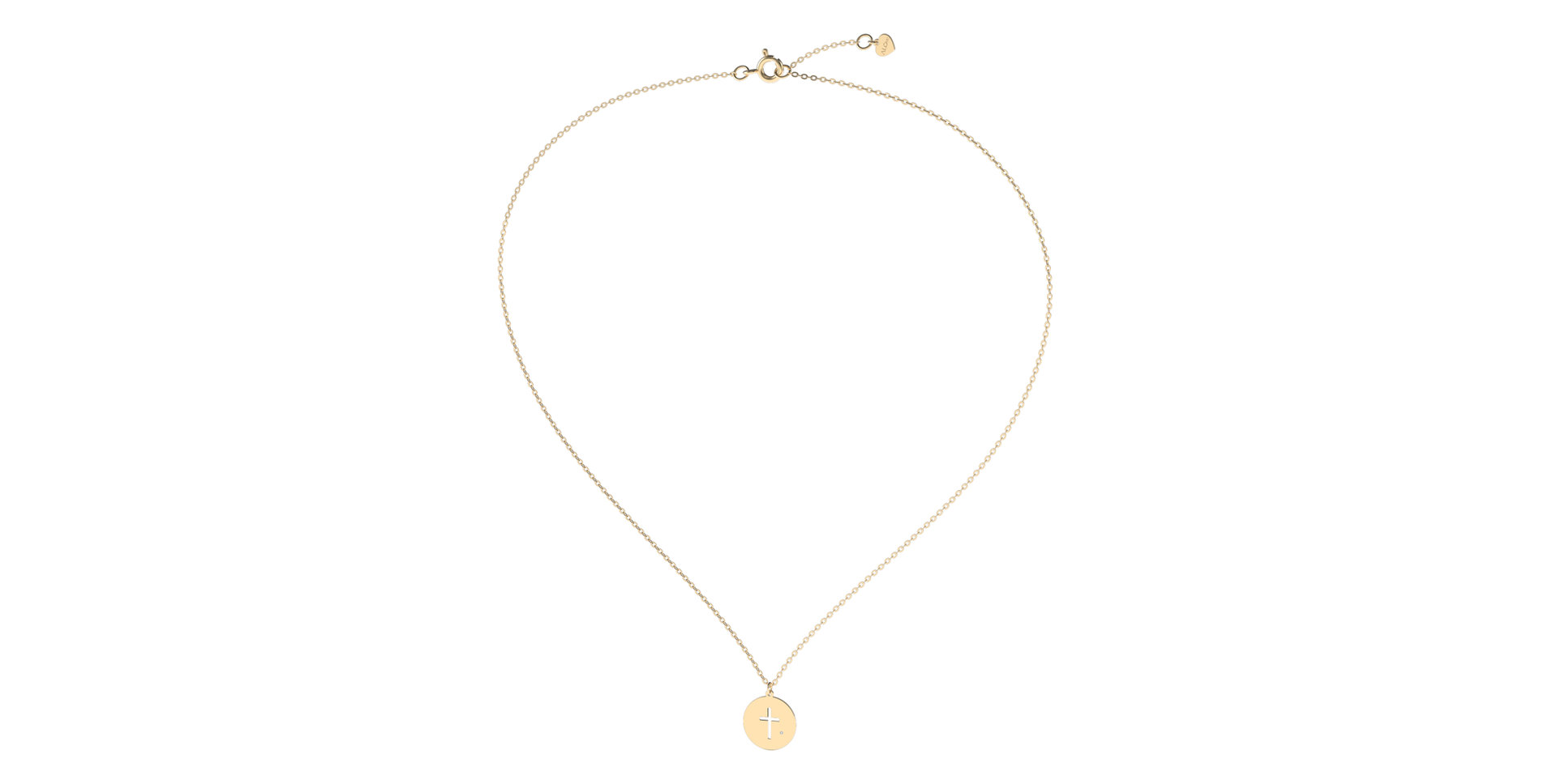 Náhrdelník s diamantem Little Cross