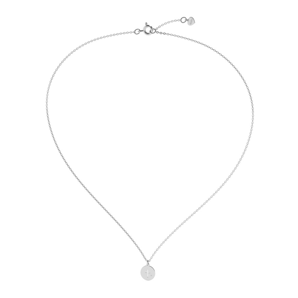 Náhrdelník s diamantem Tiny Cross