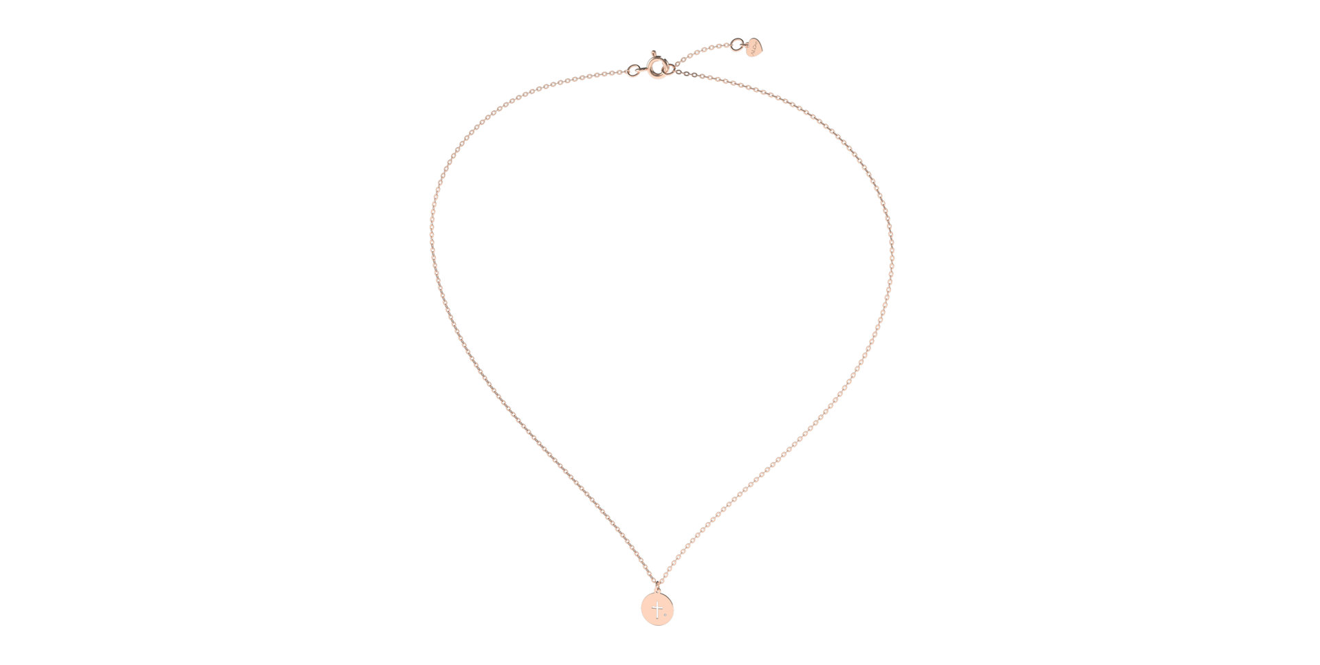 Náhrdelník s diamantem Tiny Cross