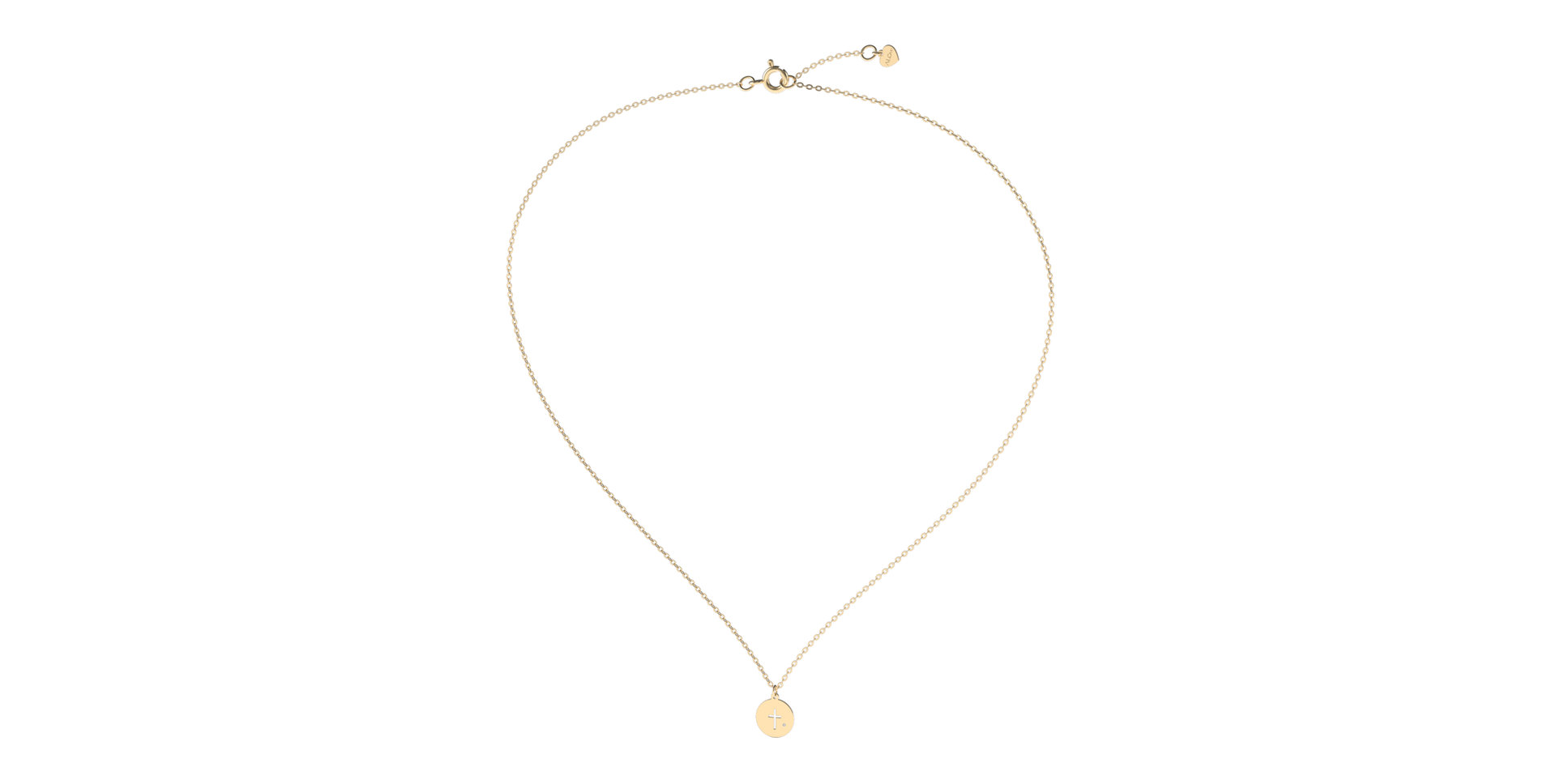 Náhrdelník s diamantem Tiny Cross