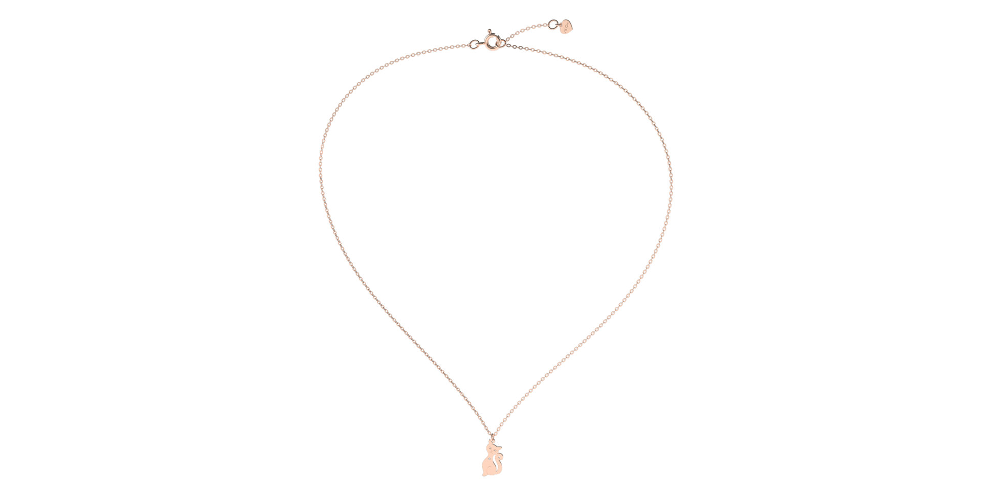 Náhrdelník s diamantem Cat