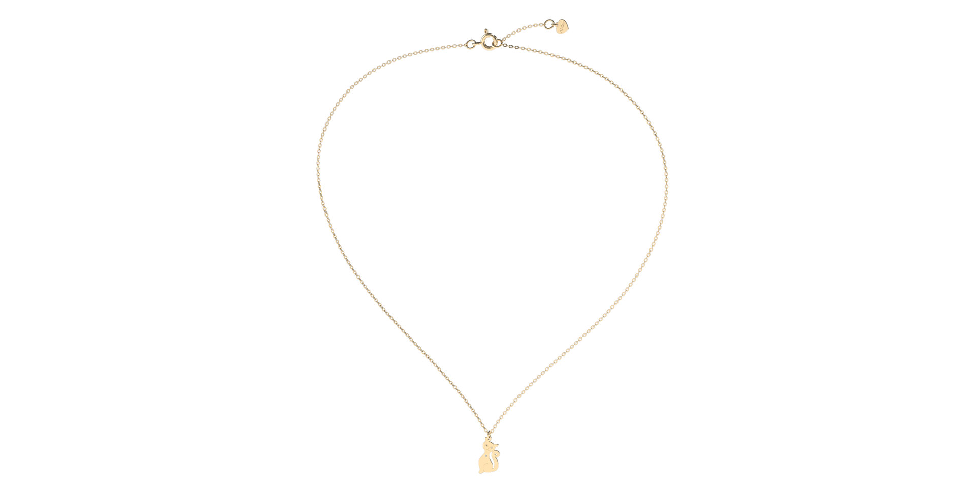 Náhrdelník s diamantem Cat