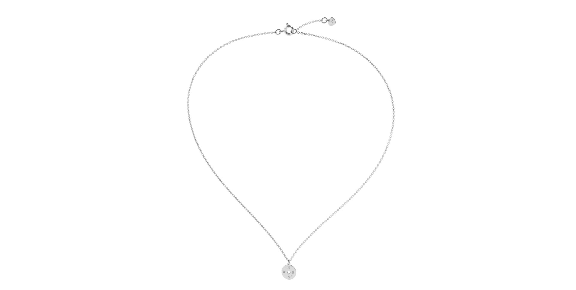 Náhrdelník s diamantem Compass