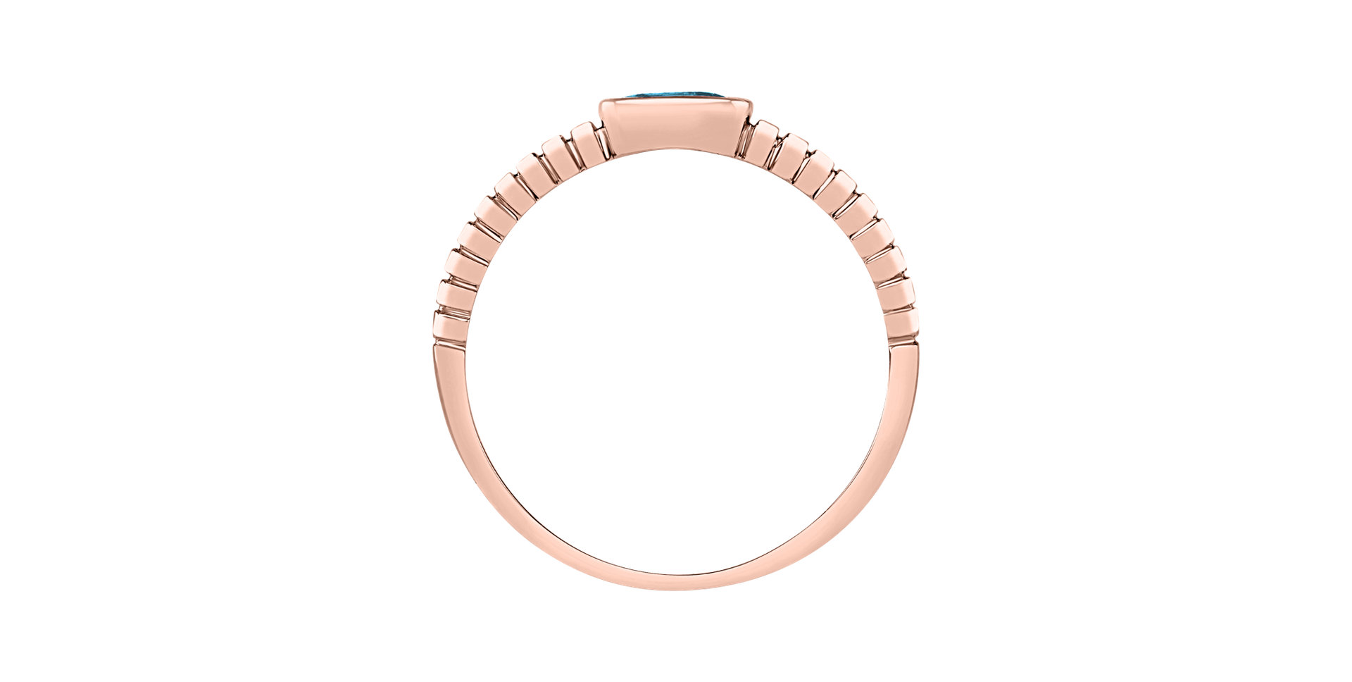 Prsten s topazem swiss Bonbon