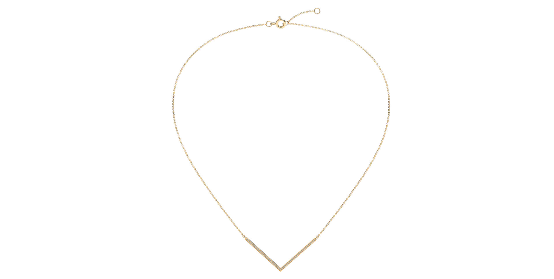 Náhrdelník s diamanty Victory Line