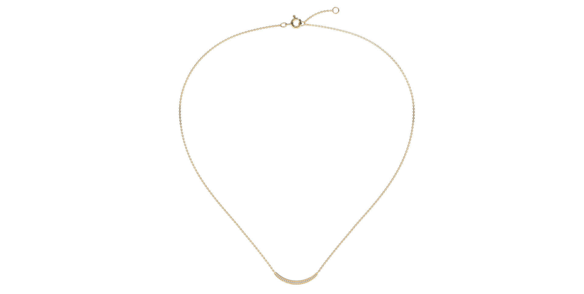 Náhrdelník s diamanty Sparkling Line