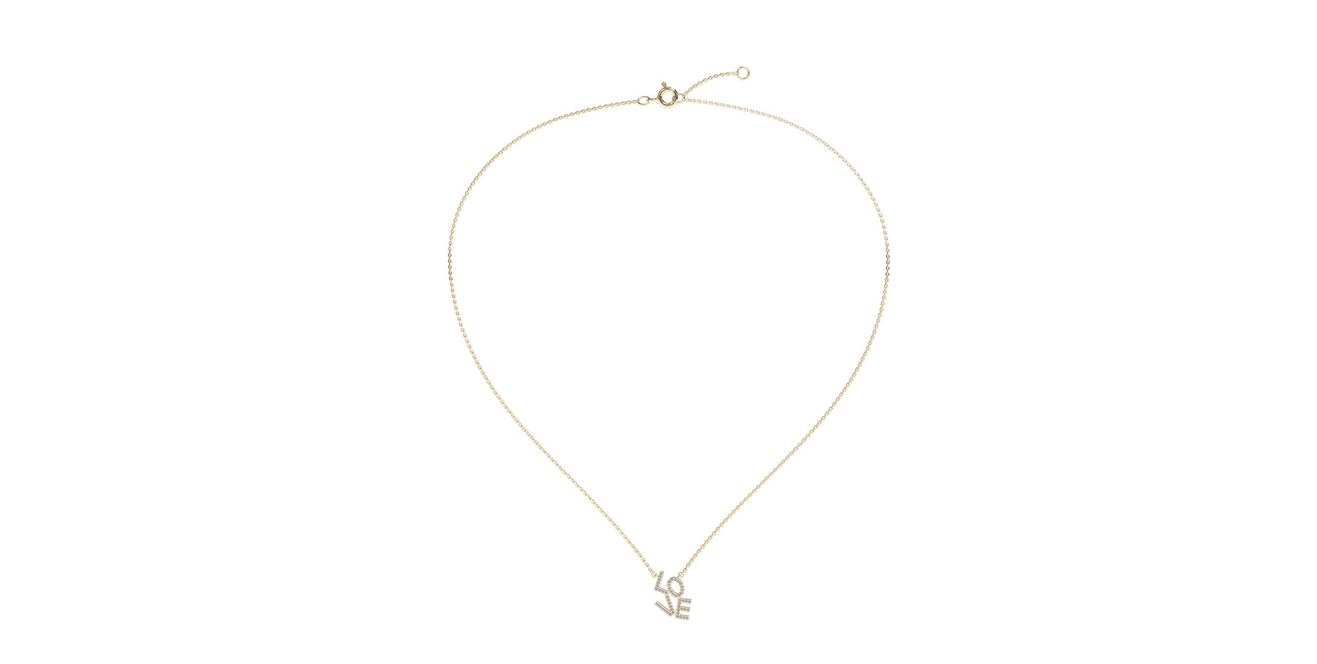 Náhrdelník s diamanty Sparkling Love