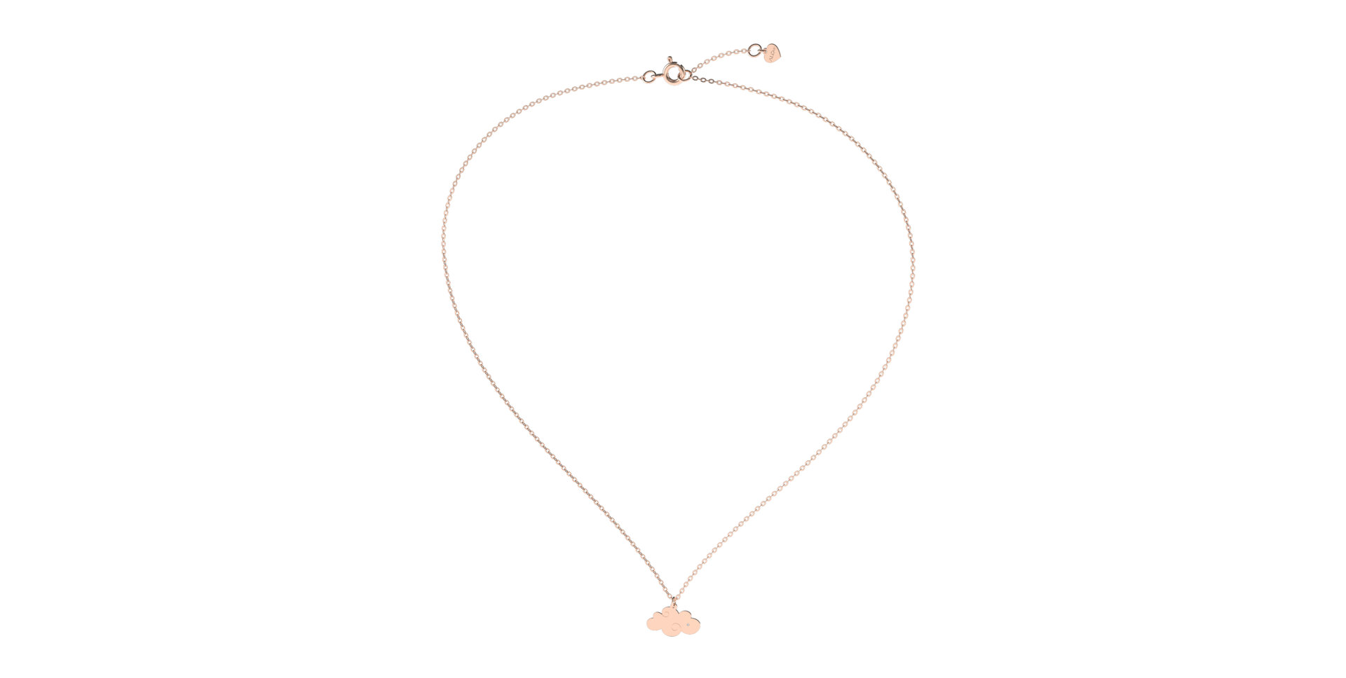 Náhrdelník s diamantem Cloud