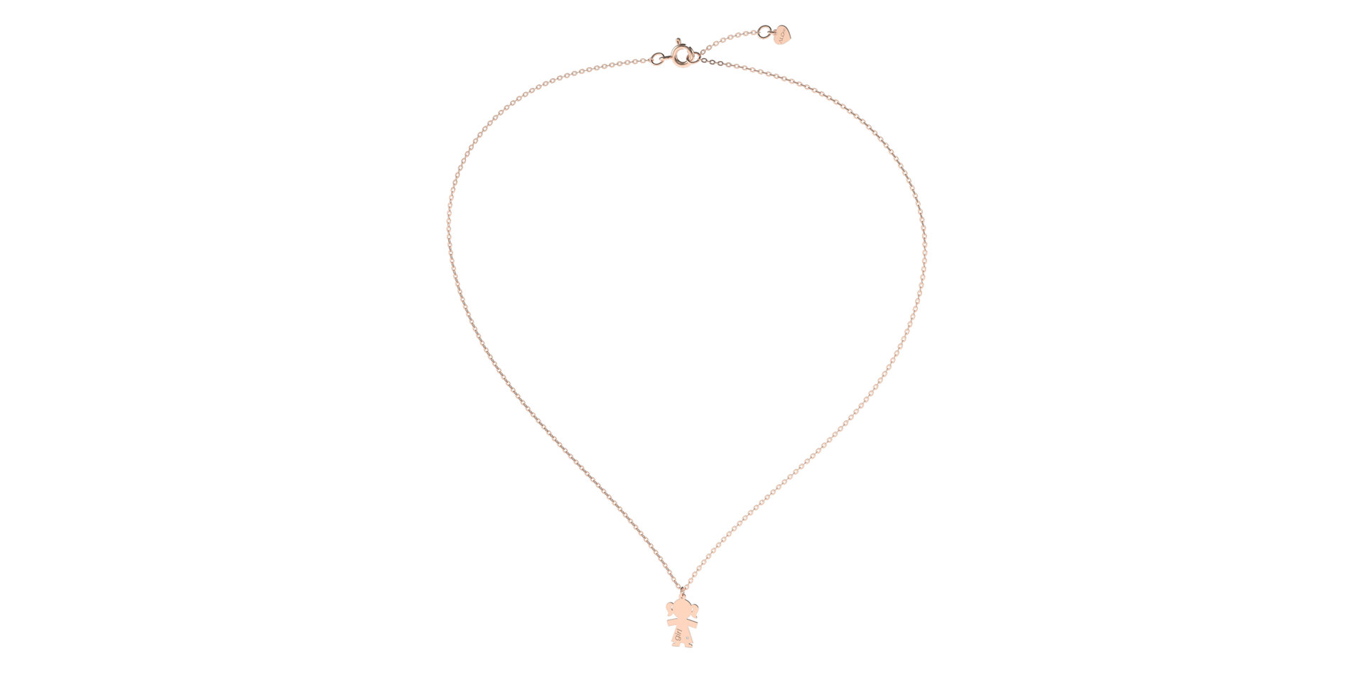 Náhrdelník s diamantem Girl