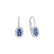 Náušnice s diamanty a tanzanitem Princess3