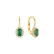 Náušnice s diamanty a smaragdem Princess3