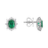 Náušnice s diamanty a smaragdem Princess3