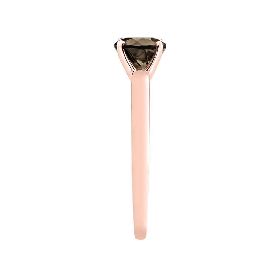 Prsten se smoky quartzem Bonbon
