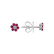 Náušnice s diamantem a rubíny Shiny Constellation3