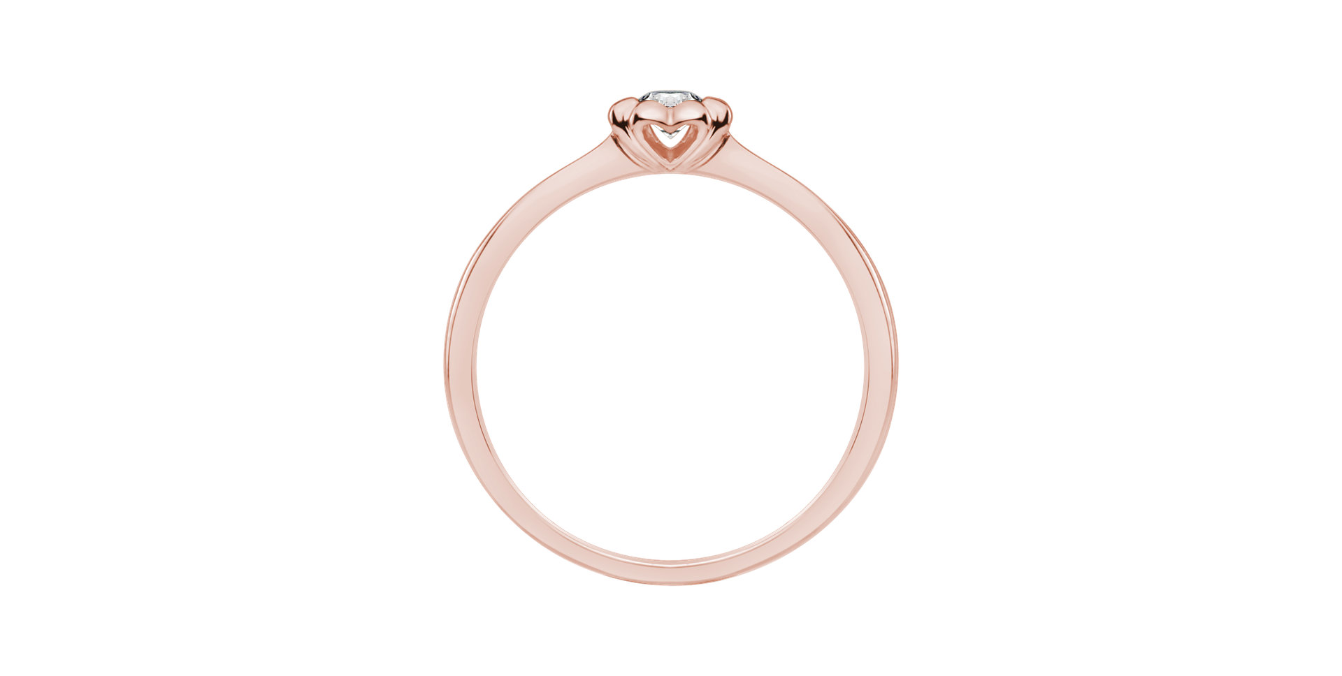 Prsten s diamantem Blooming Love