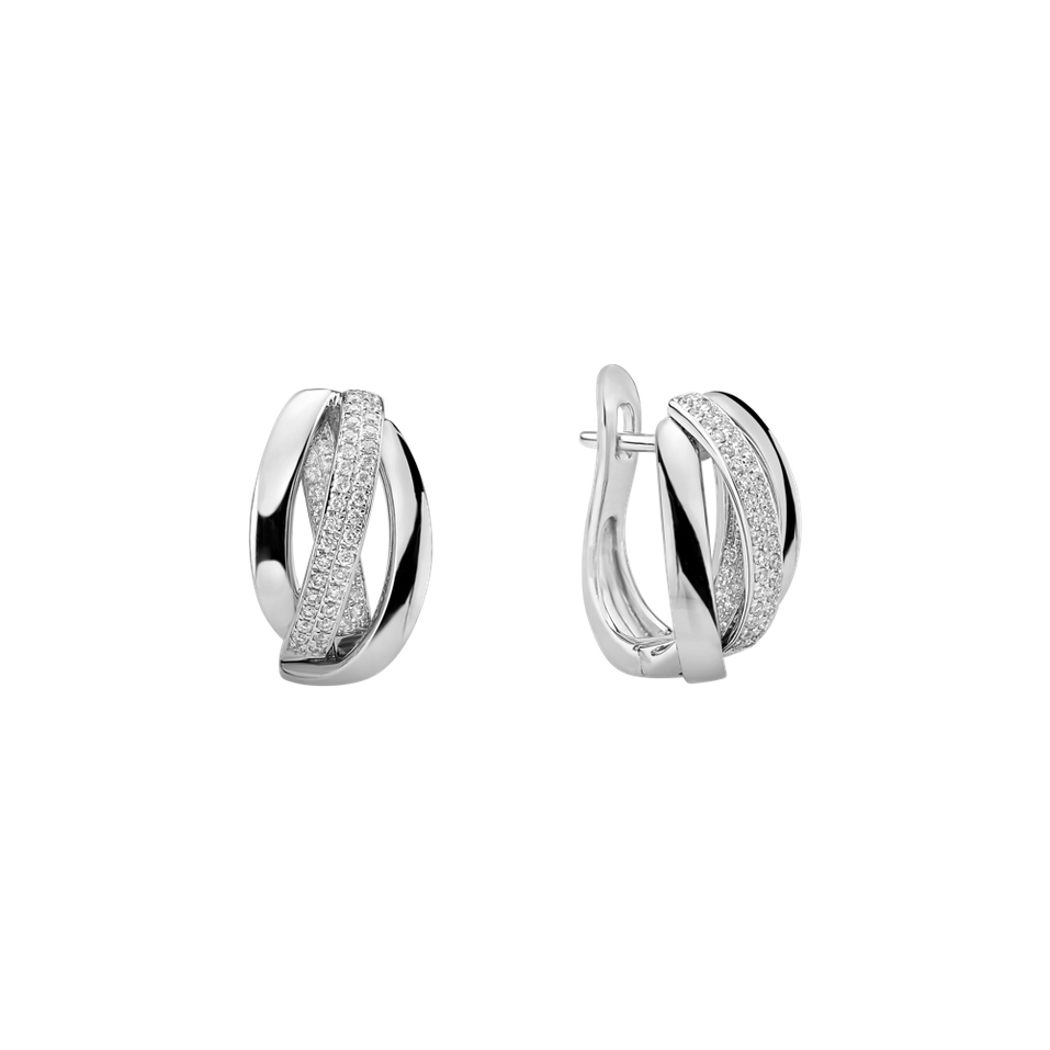 Náušnice s diamanty Charming Ray