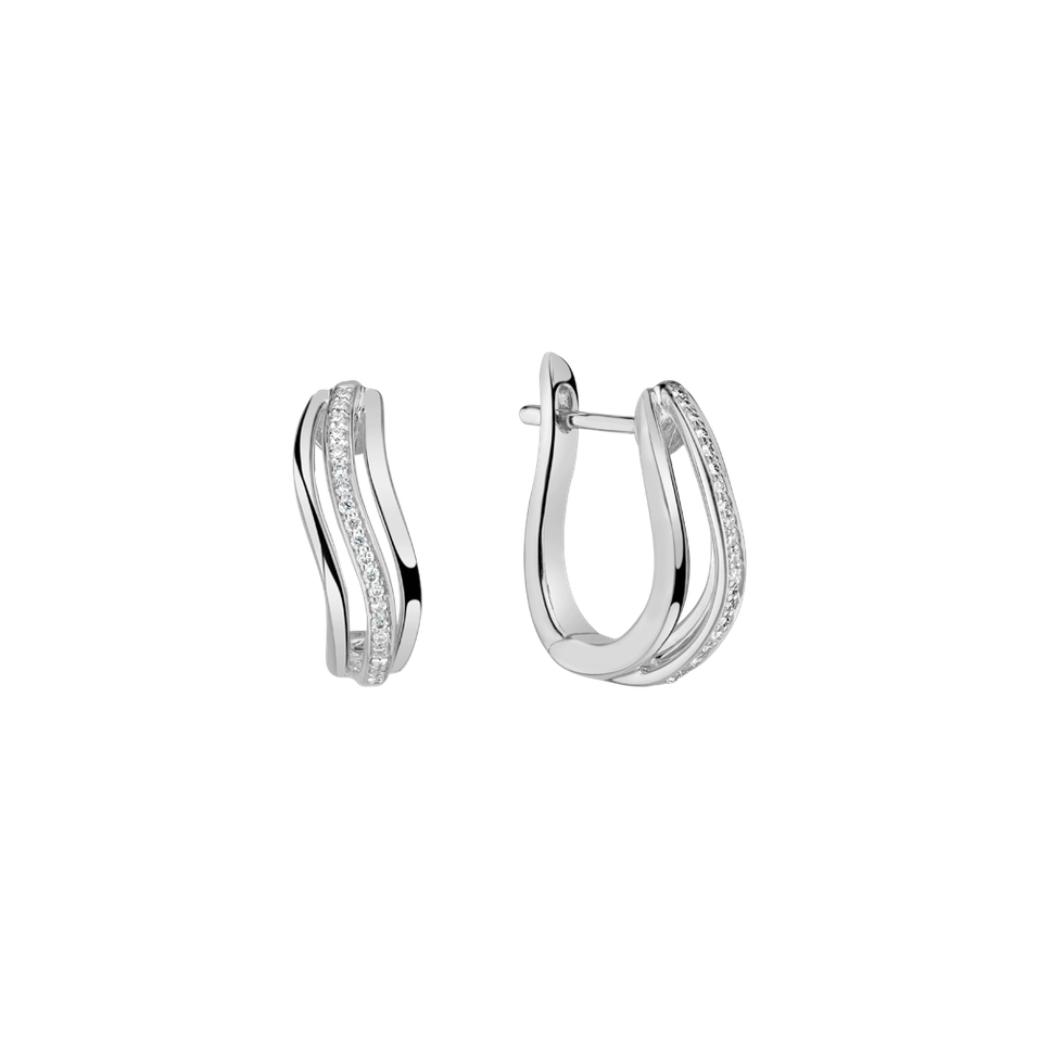 Náušnice s diamanty Midnight Sea