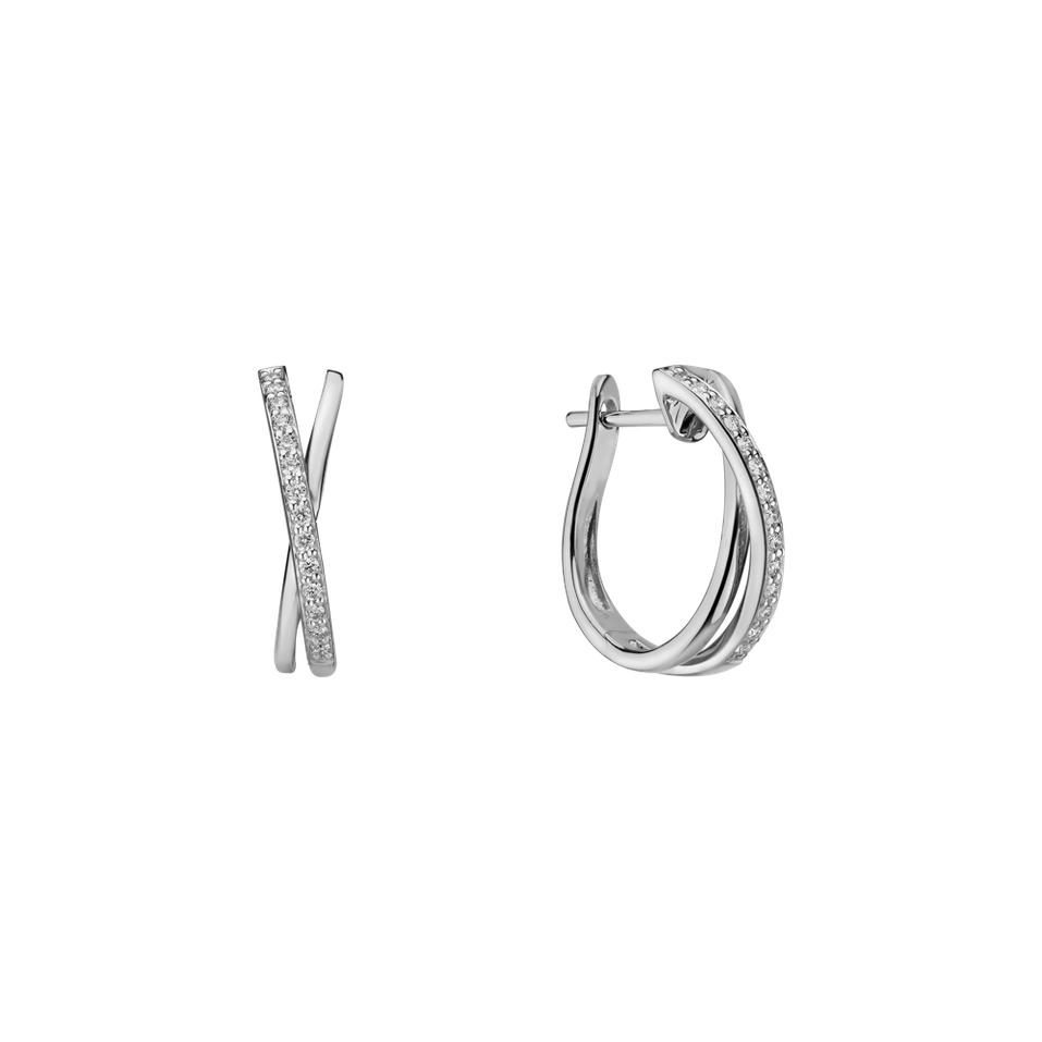 Náušnice s diamanty Radiant Impulse