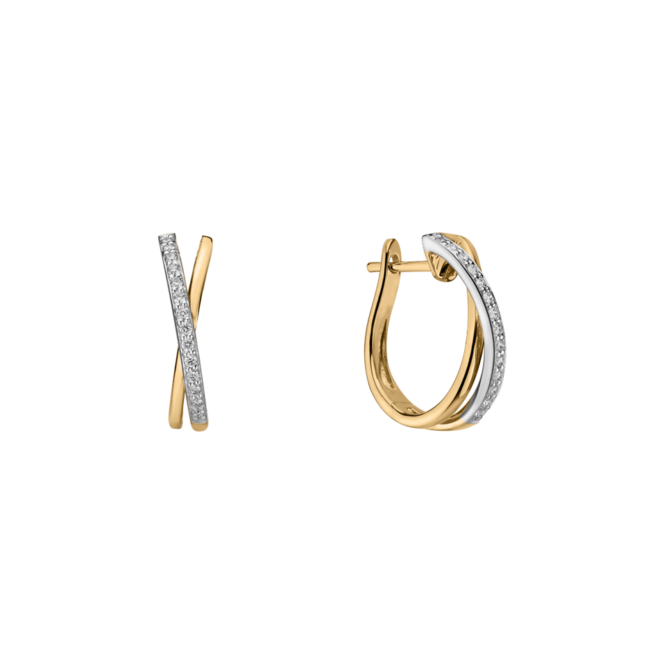 Náušnice s diamanty Radiant Impulse