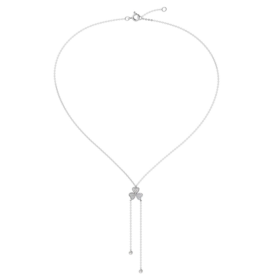 Náhrdelník s diamanty Flower Waterfall