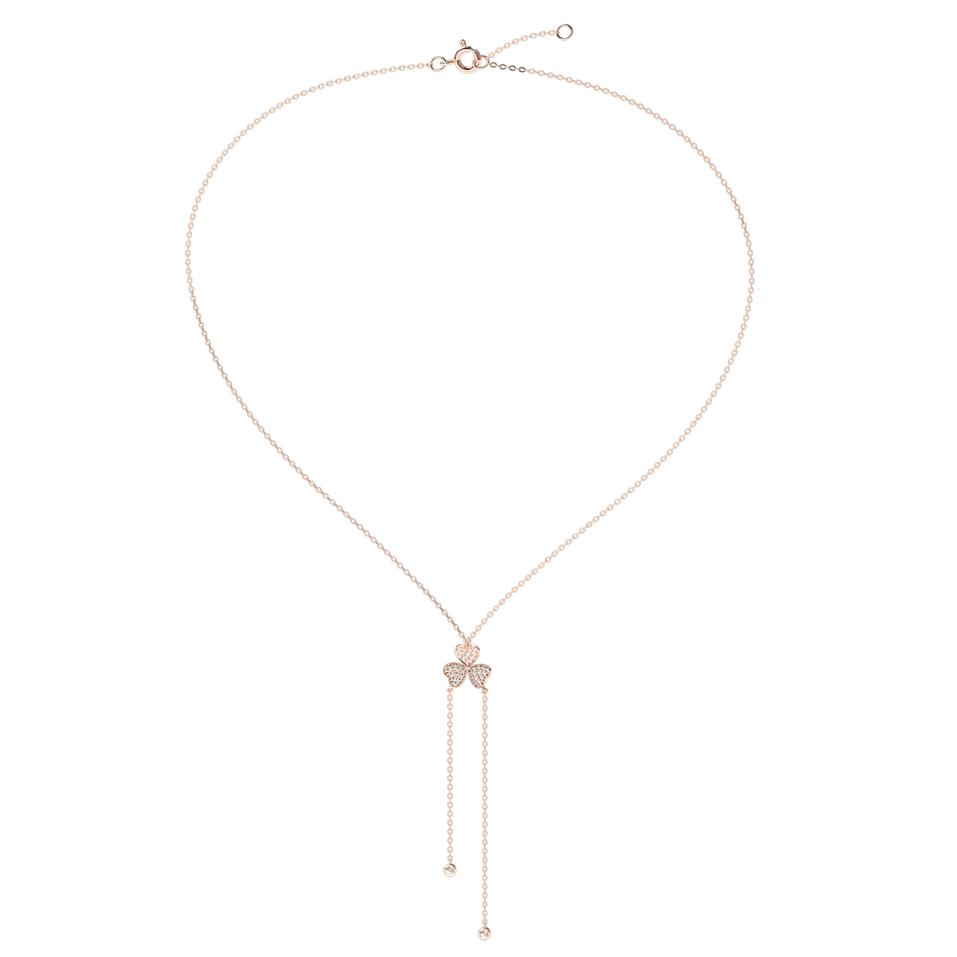 Náhrdelník s diamanty Flower Waterfall