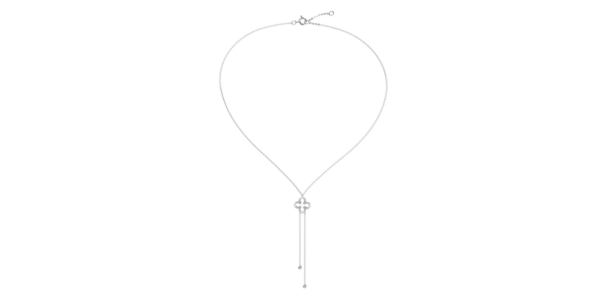 Náhrdelník s diamanty Glamour Waterfall