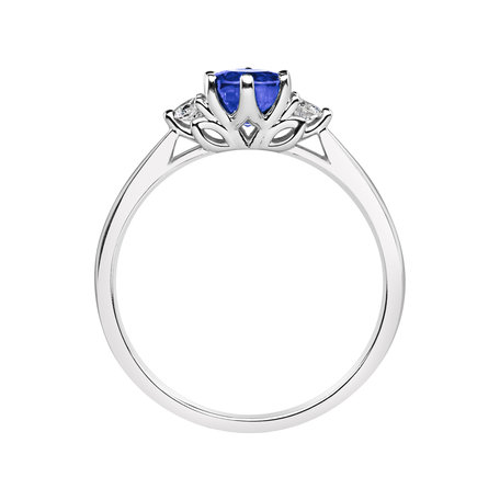Prsten s diamanty a tanzanitem Midnight Serenity