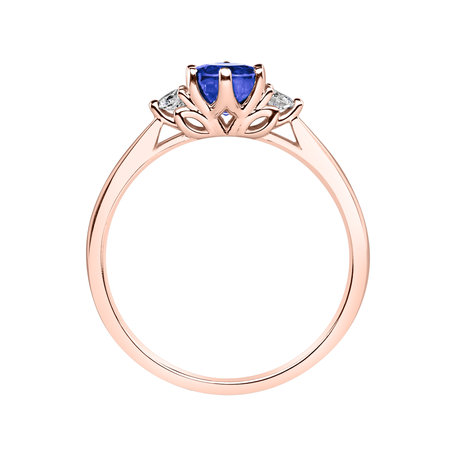 Prsten s diamanty a tanzanitem Midnight Serenity