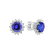 Náušnice s diamanty a tanzanitem Lilac Flower3