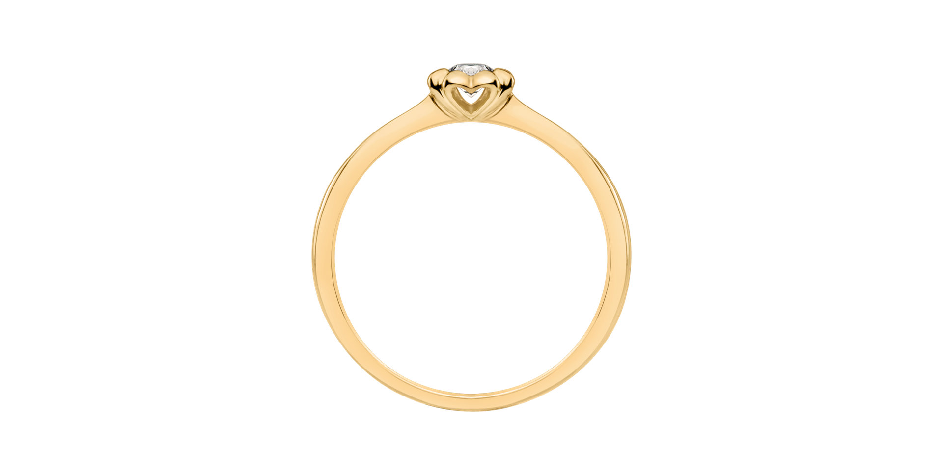 Prsten s diamantem Blooming Love