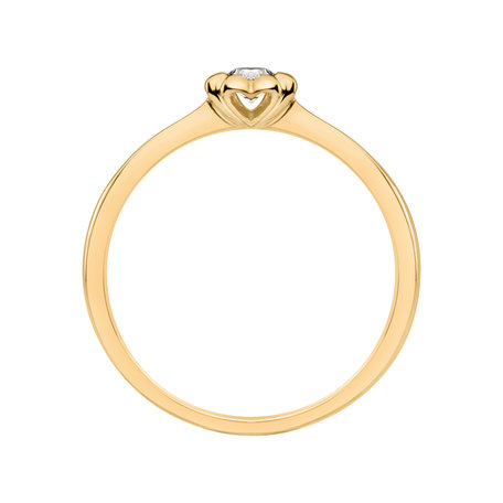 Prsten s diamantem Blooming Love