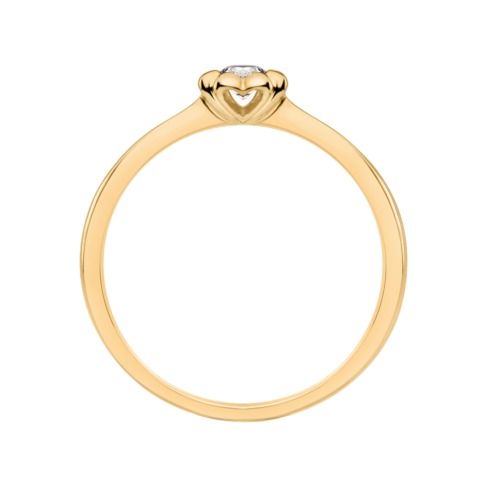 Prsten s diamantem Blooming Love