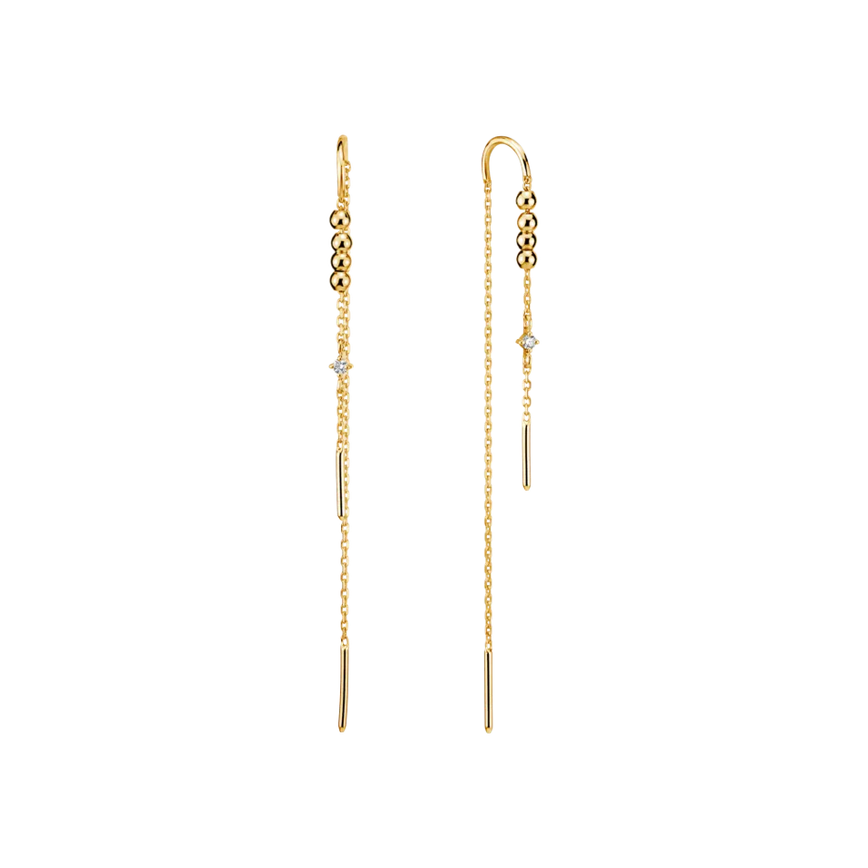 Náušnice s diamantem Jazz