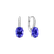 Náušnice s diamanty a tanzanitem Niké Elegance3
