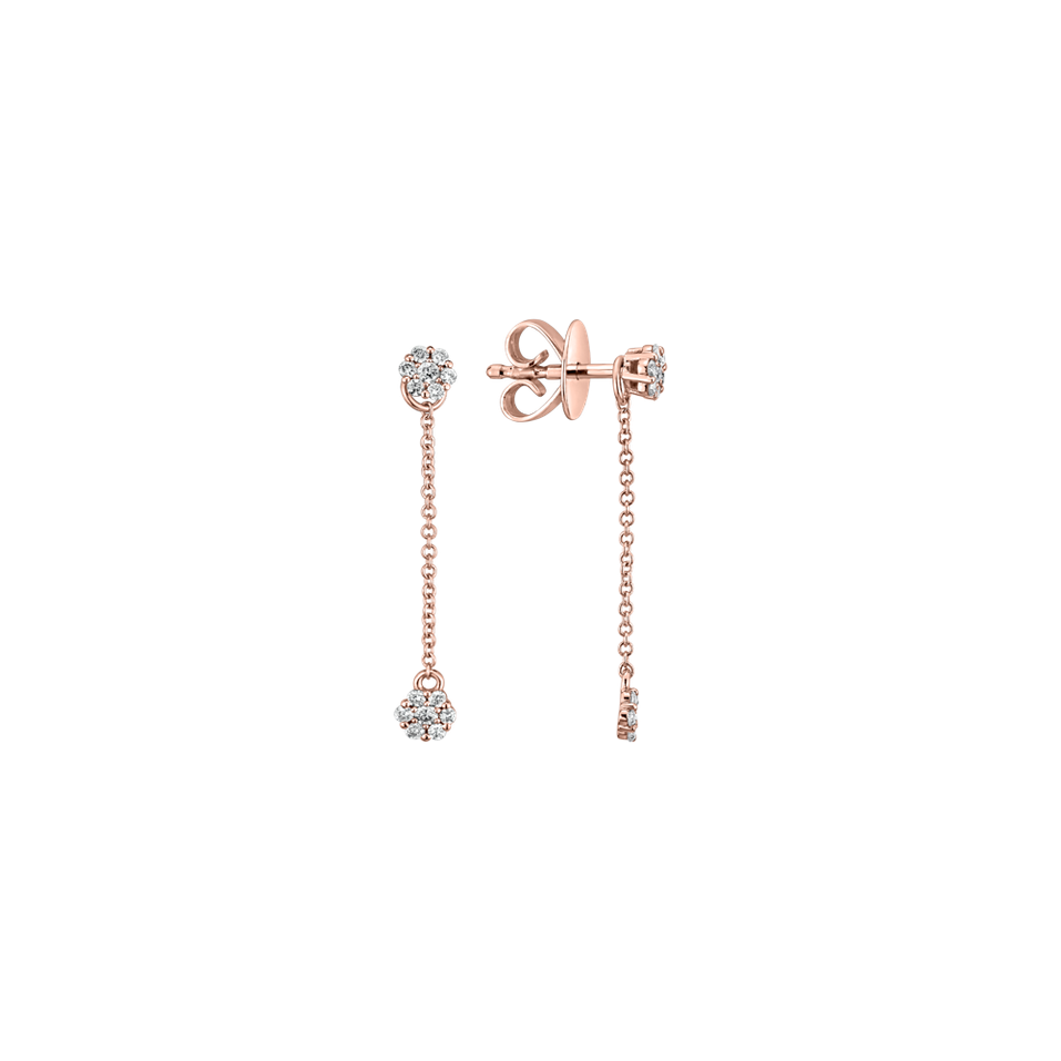 Náušnice s diamanty Magic Drops