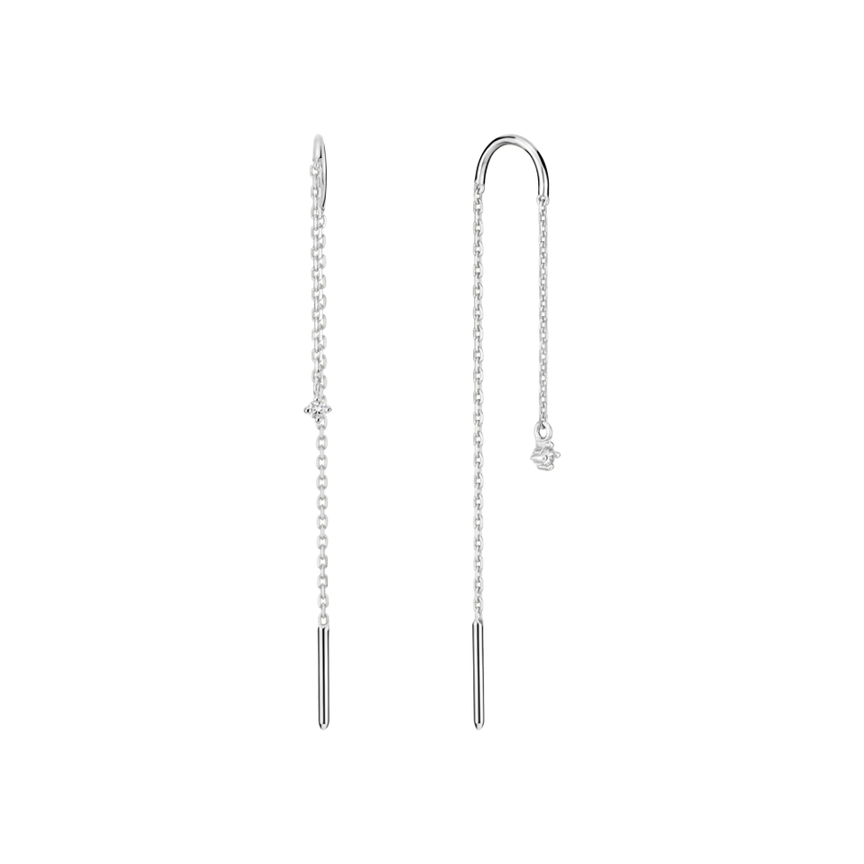 Náušnice s diamantem Swing