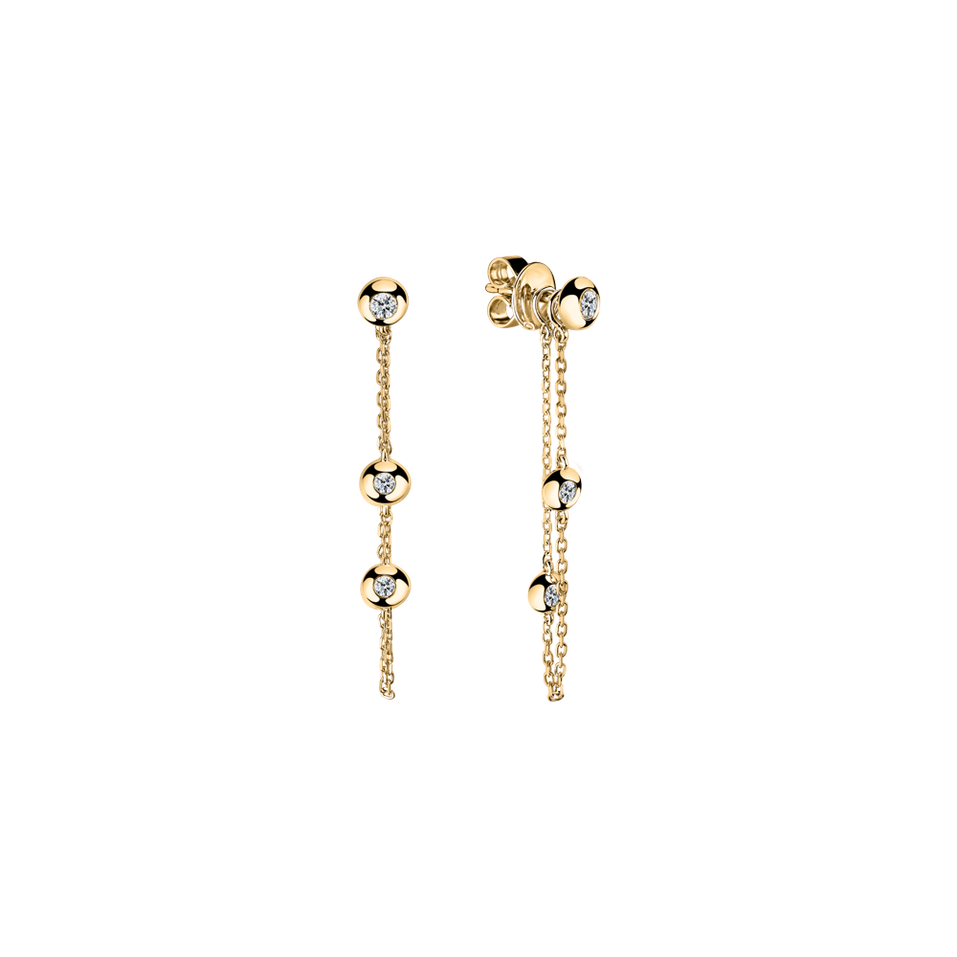 Náušnice s diamanty Bright Dots