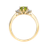 Prsten s diamanty a peridotem Midnight Serenity3